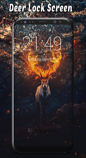 Android application Deer Lock Screen & Wallpapers screenshort