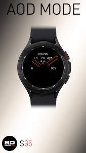 S35 Realistic Neon Watchface