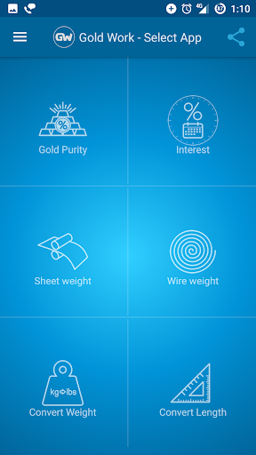 Android application Gold Work screenshort