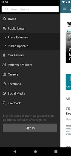 Clarinda Regional Health Screen 2