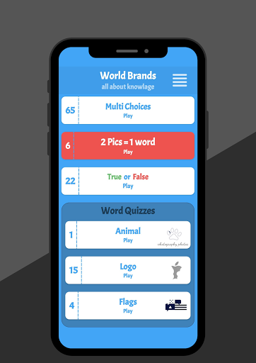Android application World Brands: Flags Logo Quiz‏ screenshort