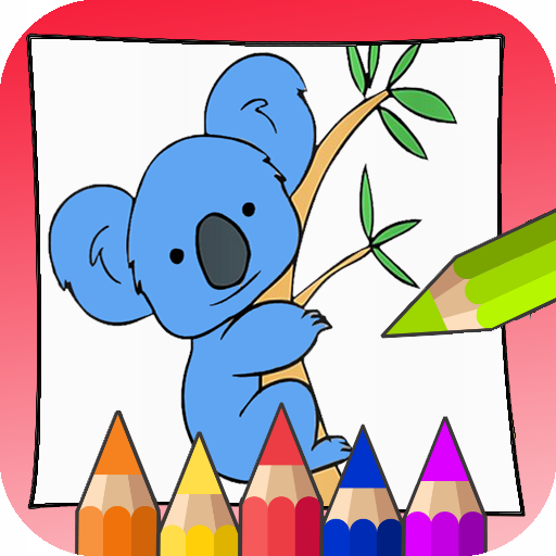 Bleu Koala Coloring Book