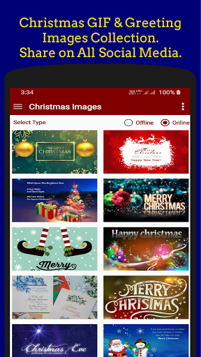 Christmas GIF Image Collection Screen 2