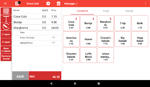 inzzii POS Screen 2