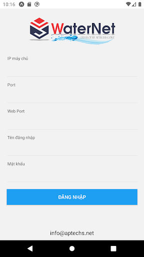 Android application iWaterNET screenshort