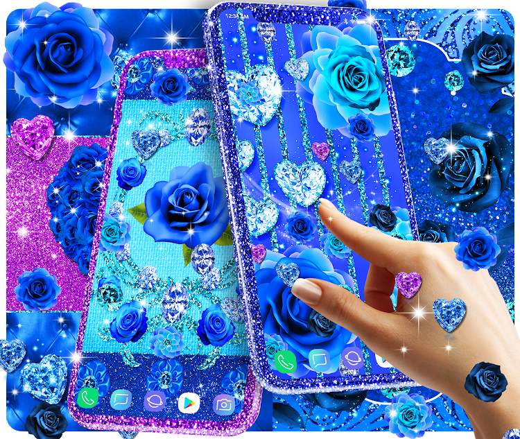 Blue diamonds live wallpapers - 25.8 - (Android)