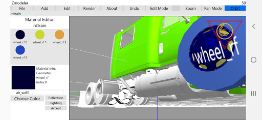 Android application ZModeler for Android screenshort