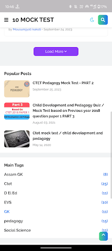 10 Mock Test Screen 3