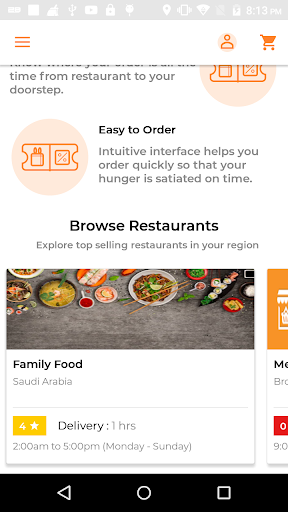 Android application Vendor Hyperlocal Delivery App screenshort