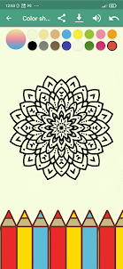 Color by Number–Mandala adults
