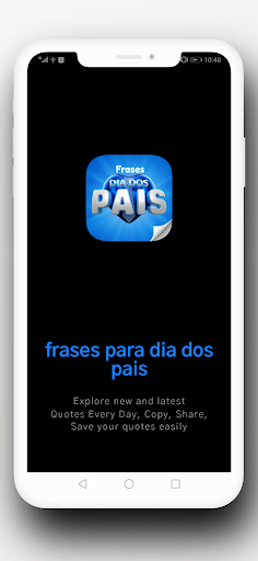 Android application frases para o dia dos pais screenshort