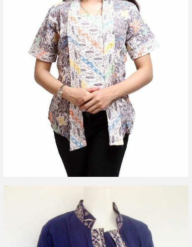 Model Baju Batik Kantor Wanita