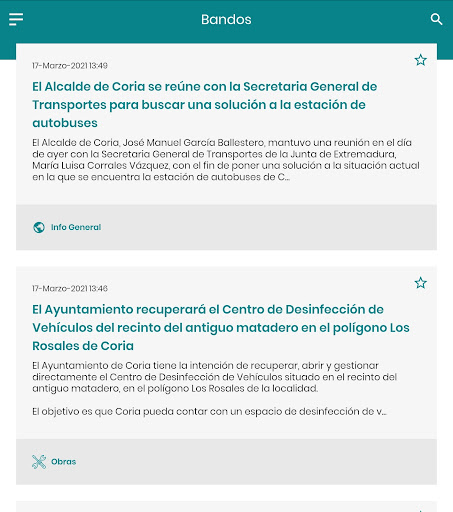 Coria Informa Screen 2