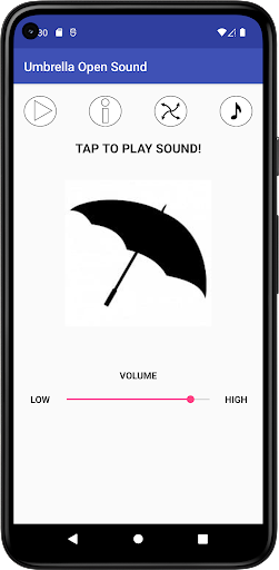 Android application Umbrella Open Sound screenshort