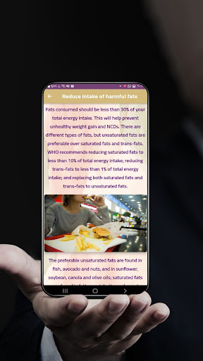 Tips for a healthier life Screen 3