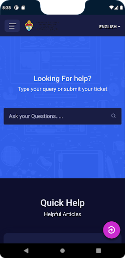 Android application الدعم الفنى للكنائس الأسقفية screenshort