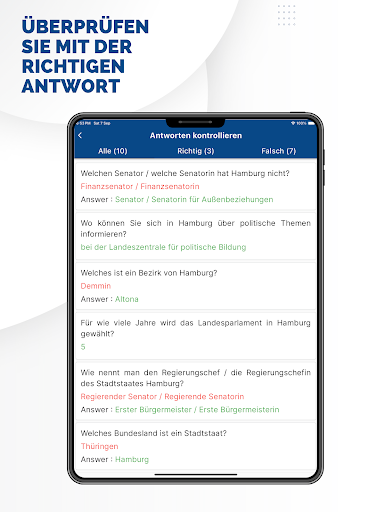 Screenshot of Einbürgerungstest - 2024