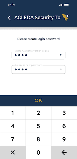 ACLEDA OTP Token Screen 3