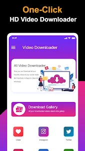 VideoUp ・All Video Downloader
