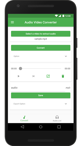 Android application Audio Voice Converter screenshort