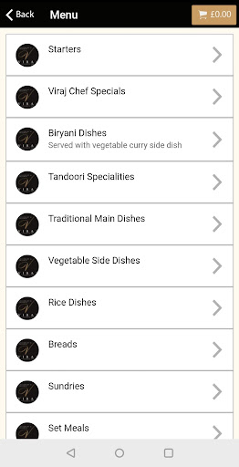 Viraj Restaurant Screen 3