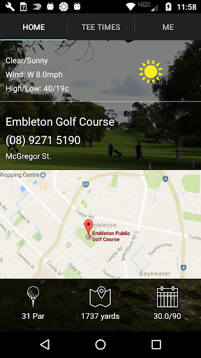 Embleton Golf Tee Times Screen 2