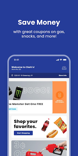 Android application Clark's Pump-N-Shop screenshort