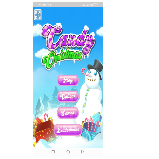 لعبة حلوى عيد الميلاد