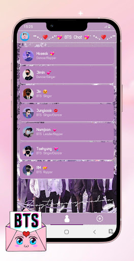 لعبه BTS Messenger! Chat Simulator apk مهكر2