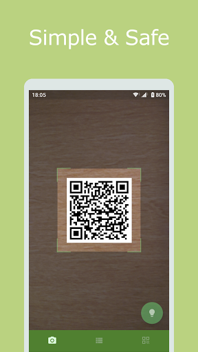 Android application Green QR - Safe QR Code Reader screenshort