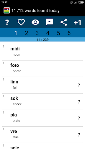 Android application Beginner Mauritian Creole screenshort