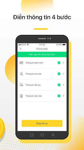 Ví vui vẻ- Vay tiền online tiệ Screen 2
