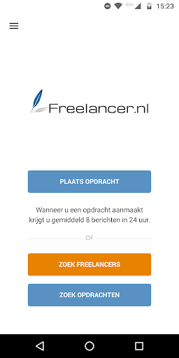 Android application Freelancer.nl app screenshort