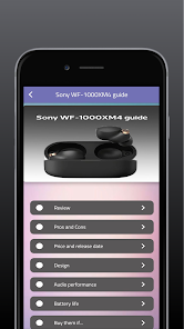 Sony WF-1000XM4 guide 1 APK + Мод (Unlimited money) за Android