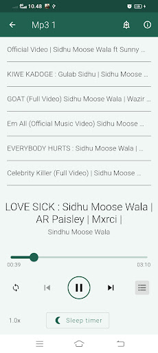 Sindhu Moose Wala Mp3 Offline Screen 3
