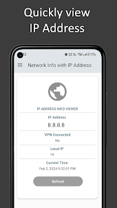 Network Info with IP Address