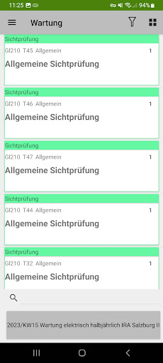 Vebsys Wartung Screen 3