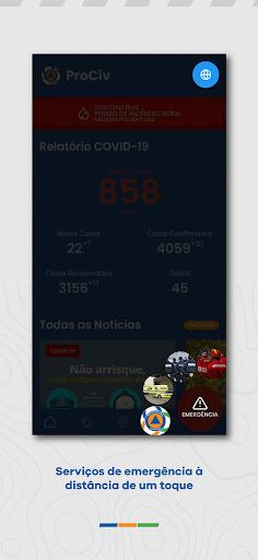 Android application ProCivil Albufeira screenshort