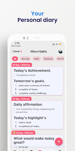 Screenshot of Micro Habits: Self-Improvement