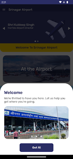 Srinagar Airport Screen 2