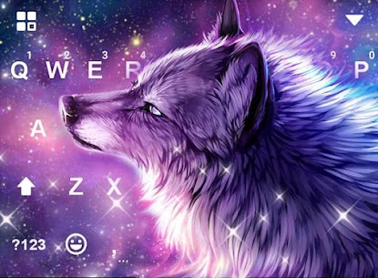 Starry Wolf Keyboard Theme For PC installation