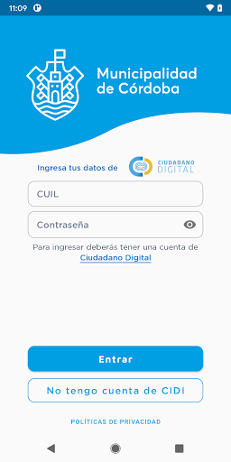 Android application App Ciudadana screenshort