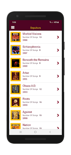 Sepultura Lyrics & Wallpapers Screen 2