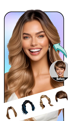 Hair look- AI Hairstyle try on Screenshot 1 - AppWisp.com