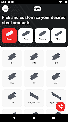 Android application Temsco screenshort