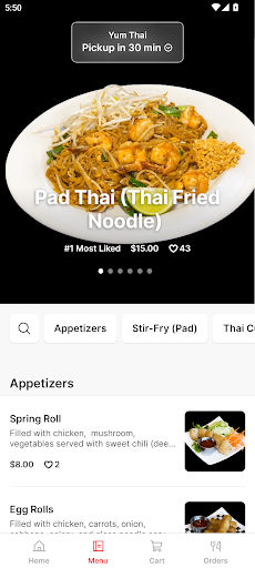 Yum Thai Screen 2