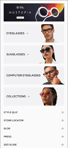 Android application John Jacobs: Premium Eyewear screenshort