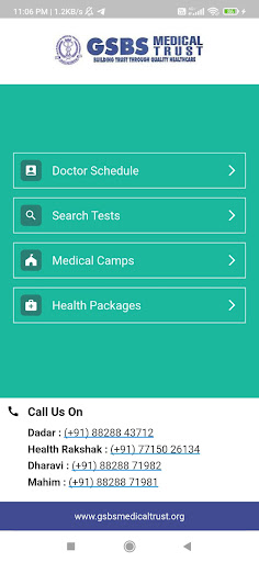 Android application GSBS Medical Trust screenshort