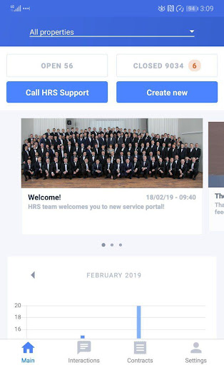 Android application HRS Service Desk screenshort