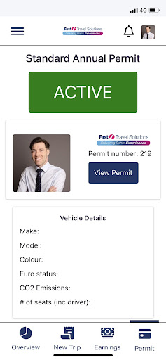 FTS White Tickets Driver App Screen 3